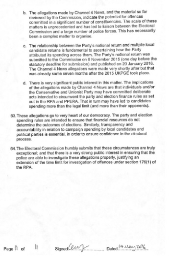 electoral commission statement page 11