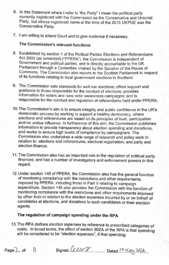 electoral commission statement page 2