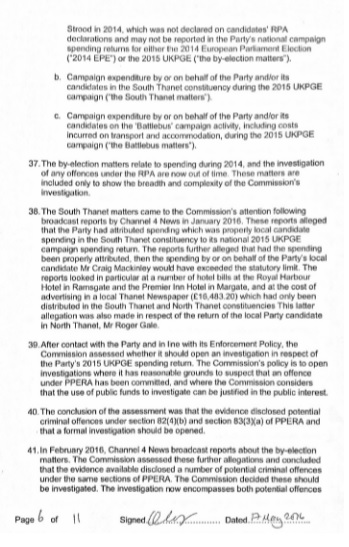 electoral commission statement page 6