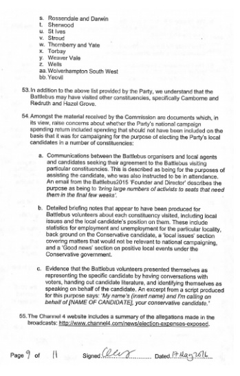 electoral commission statement page 9